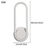 Modern White LED Wall Sconce Rotational Light Fixture for Bedroom Living Room