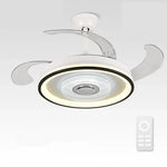 Crystal Chandelier LED Ceiling Fan with Remote Control Switch