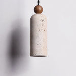 Afralia™ Wabi Sabi LED Pendant Lamps Yellow Travertine Hanging Light for Home Decor