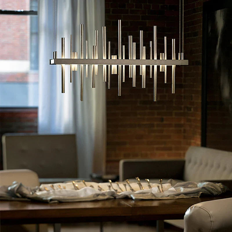 LED Stainless Steel Pendant Light Chandelier for Home Decor in Foyer, Living Room, Bedroom, Restaurant