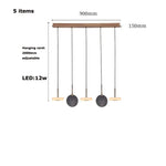 Burlywood Marble LED Ceiling Chandelier for Living Room