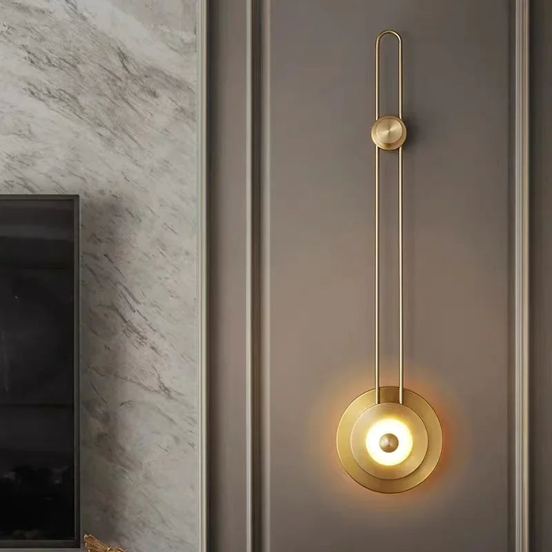 Modern Minimalist Strip Wall Lamp for Bedroom TV Background Decor