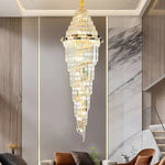 Modern Crystal Duplex Villa Chandelier for Luxury Living Room