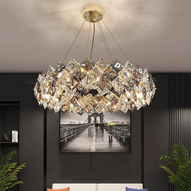 Crystal Chandelier | Luxury Living Room Dining Light | Modern Ceiling Lamp