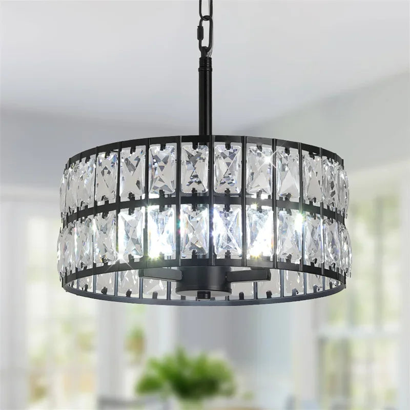 Crystal LED Pendant Chandelier: Luxury Nordic Design for Kitchen, Dining Room & Bedroom