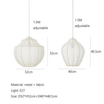 Nordic Fabric LED Chandelier for Home Decor and Ambient Lighting
