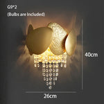 Crystal Chandelier: Modern Round Headlight for Livingroom and Master Bedroom