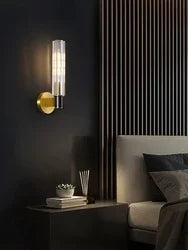 Luxe Copper Wall Lamp for Bedside, Corridor, Reading Room, TV Background