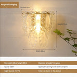 Luxe Crystal Glass Wall Lamp for Aisle, Living Room, Bedroom & Corridor Lighting