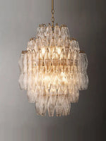 Glass Art LED Chandelier for Living Room