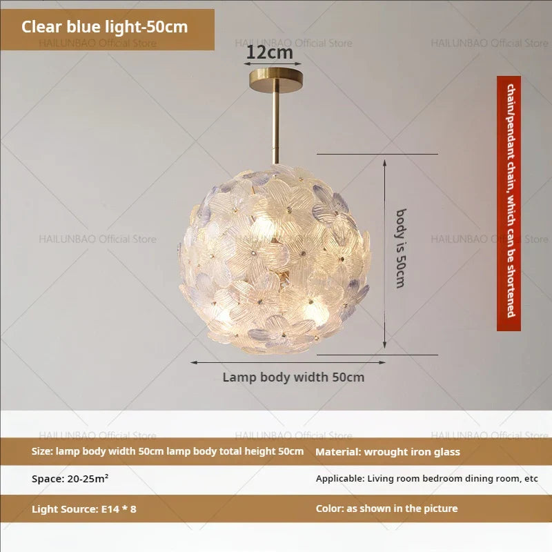 Sweet Cherry Petals Chandelier Study Lamps