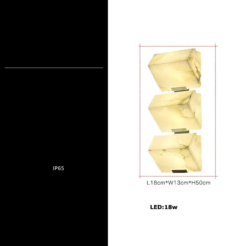 Geometric LED Outdoor Wall Sconce Cube Light for Corridor Backyard