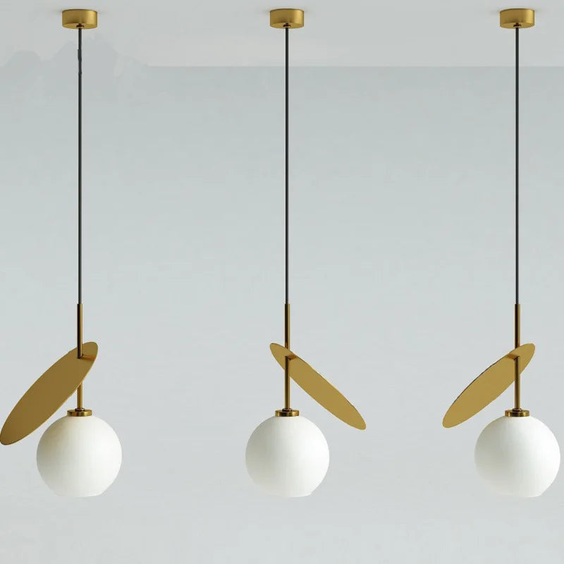 Cherry Glass Pendant Lights: Nordic Red/White Lamp for Home Decor & Lighting