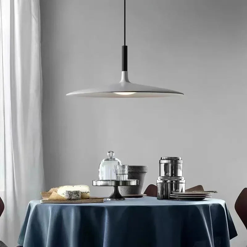 LED UFO Pendant Lights: Nordic Aluminium Round Lamps for Home Decor and Indoor Lighting
