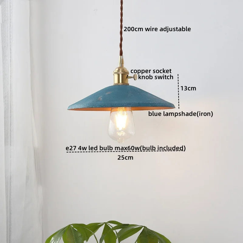 Retro Iron LED Pendant Lights for Home Decor, Restaurant, Bedroom, Living Room