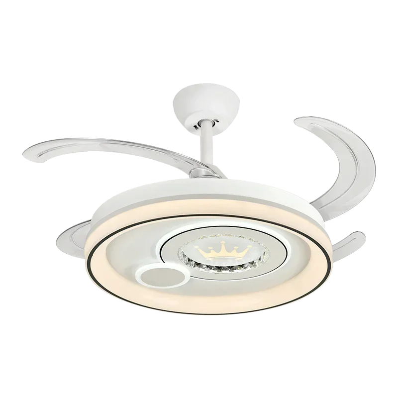 Dimmable Smart Home LED Ceiling Fan Light with Remote Control