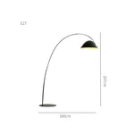 Modern Black Floor Lamp for Living Room & Bedroom Lighting