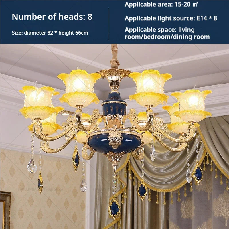 Elegant Crystal Chandelier Living Room Bedroom Lighting