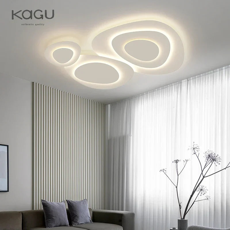 White LED Ceiling Lamp for Modern Living Room Bedroom Kitchen Décor