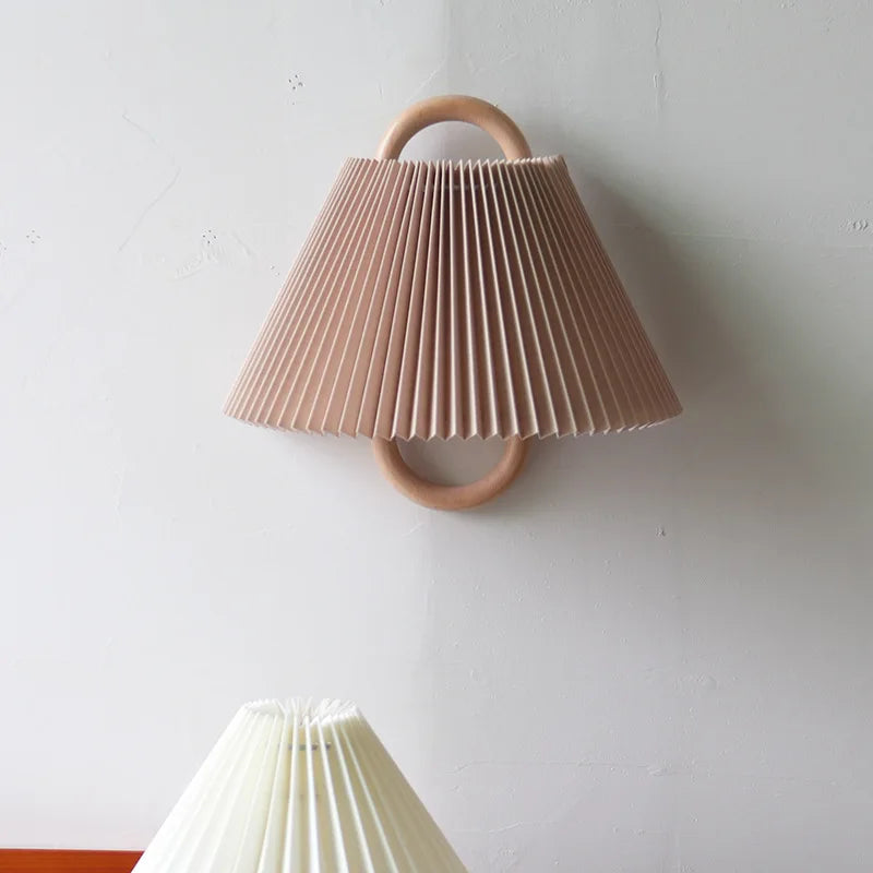 Wooden Wall Lamp: Retro Solid Wood LED Light for Bedroom Living Room