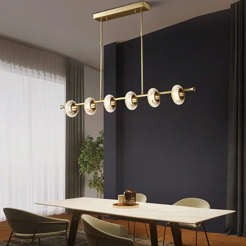 Crystal Lustre LED Chandelier for Home Decor - Luxury Round Ceiling Lamp