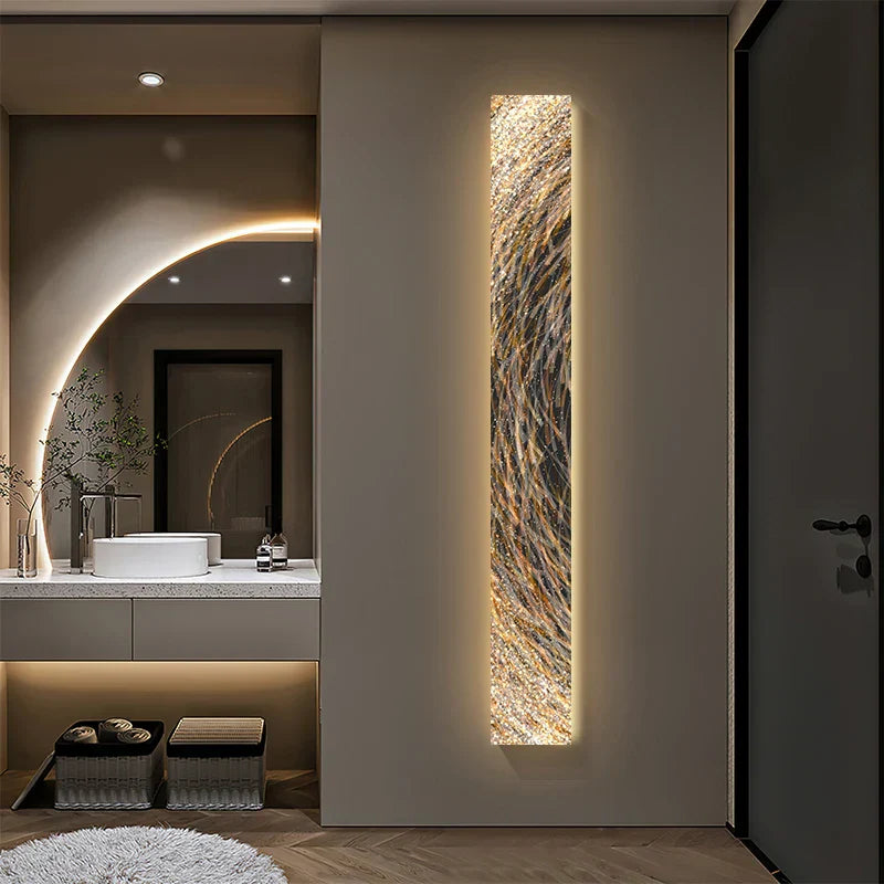 LED Indoor Painting Decoration Strip Wall Hanging Lamp for Living Room & Hotel