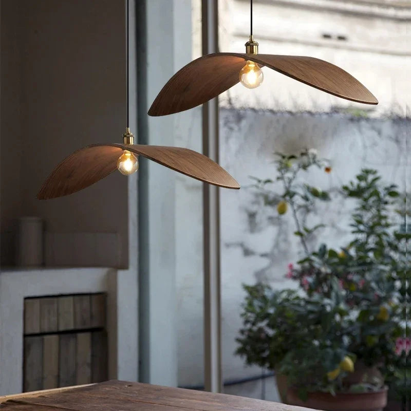 Wood Art LED Chandelier for Dining Room & Bar Decor