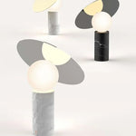 Marble Living Room Lamp: Nordic Designer Art Ball Bedroom Desk Light