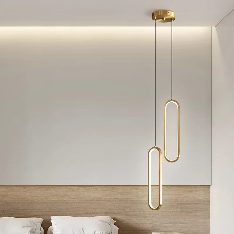 Aluminium LED Chandelier for Minimalist Restaurant, Bar, and Living Spaces