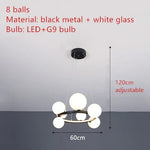 Branching Bubbles Chandelier in Black and Gold for Modern Dining Room