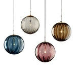 Water Pattern Glass Chandelier Pendant Light for Restaurant Bar Counter