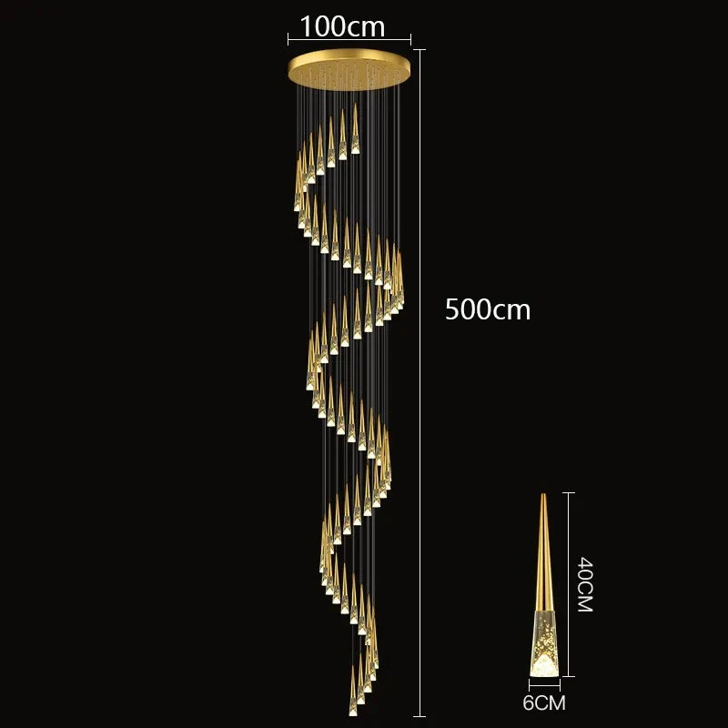 Nordic Home Decoration Stair Chandelier Living Room Dining Pendant Lights Ceiling Lighting