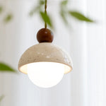 Nordic Yellow Glass LED Pendant Light for Modern Home Decor