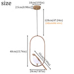 Modern Art Bird LED Pendant Lamp for Entryway Bedroom