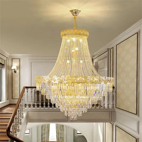 Crystal Chandelier for Duplex & Villa Living Rooms