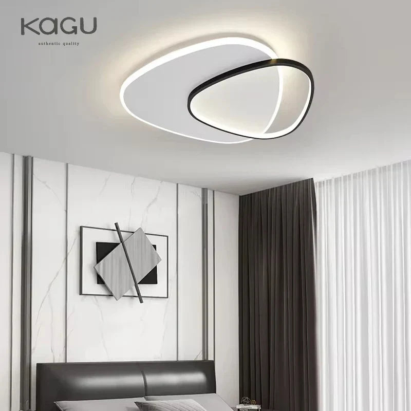 Afralia Round Bedroom Ceiling Lights: Modern Nordic Minimalist Living Room Study Lamp