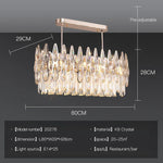 Crystal LED Chandelier | Long Stairway Villa Light | Modern Luxury Post Lamp
