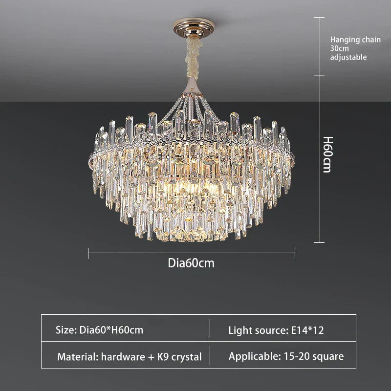 Sparkling LED Chandelier by for Elegant Home Lighting