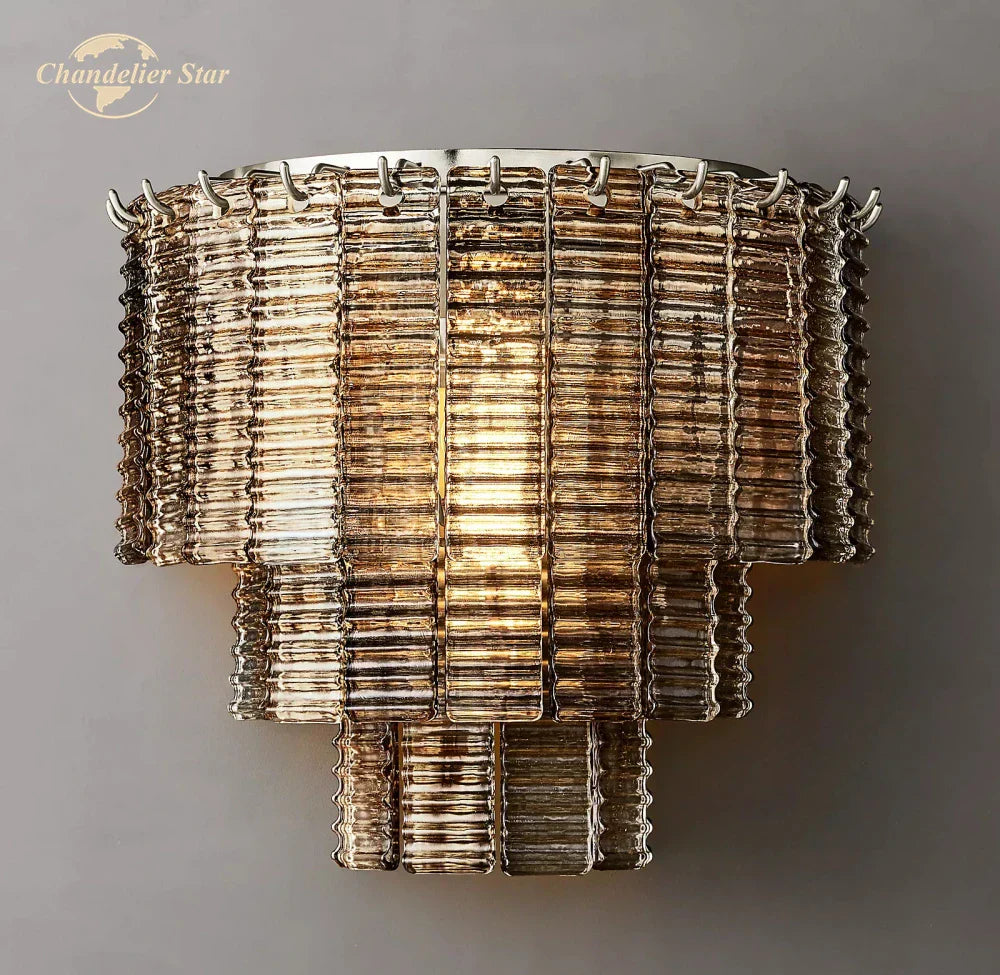 Sirene Glass Wall Lamps for Bathroom Living Room Bedroom Indoor Lighting
