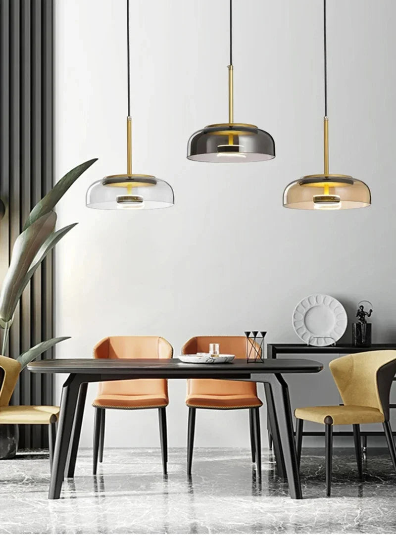 Modern Nordic Glass Pendant Lights for Dining Room Kitchen Bar Bedside