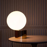 Glass Ball Table Lamp for Bedroom Study Hotel, Nordic Modern Decorative Bedside Light