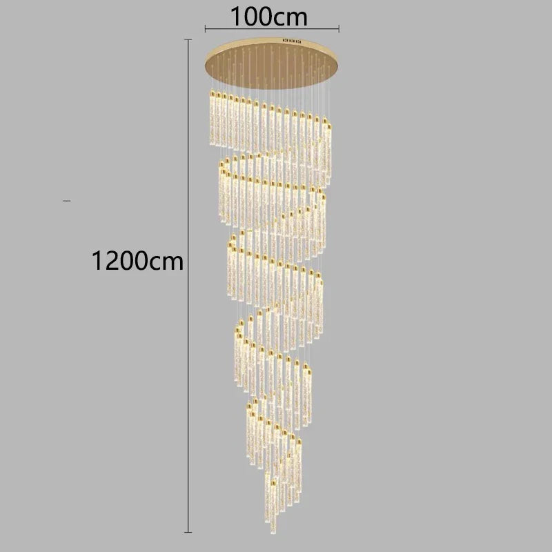 Nordic Home Decoration Stair Chandelier Living Room Dining Ceiling Light