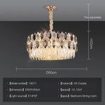 Crystal Chandelier: Postmodern Living Room Dining Bedroom Lamp, Luxury & Creative
