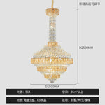 Crystal Chandelier for High-End Designer Duplex Living Room