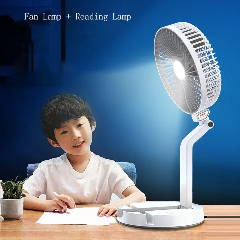 LED Desk Lamp with Fan, Reading Light, Bedside Table Lamp