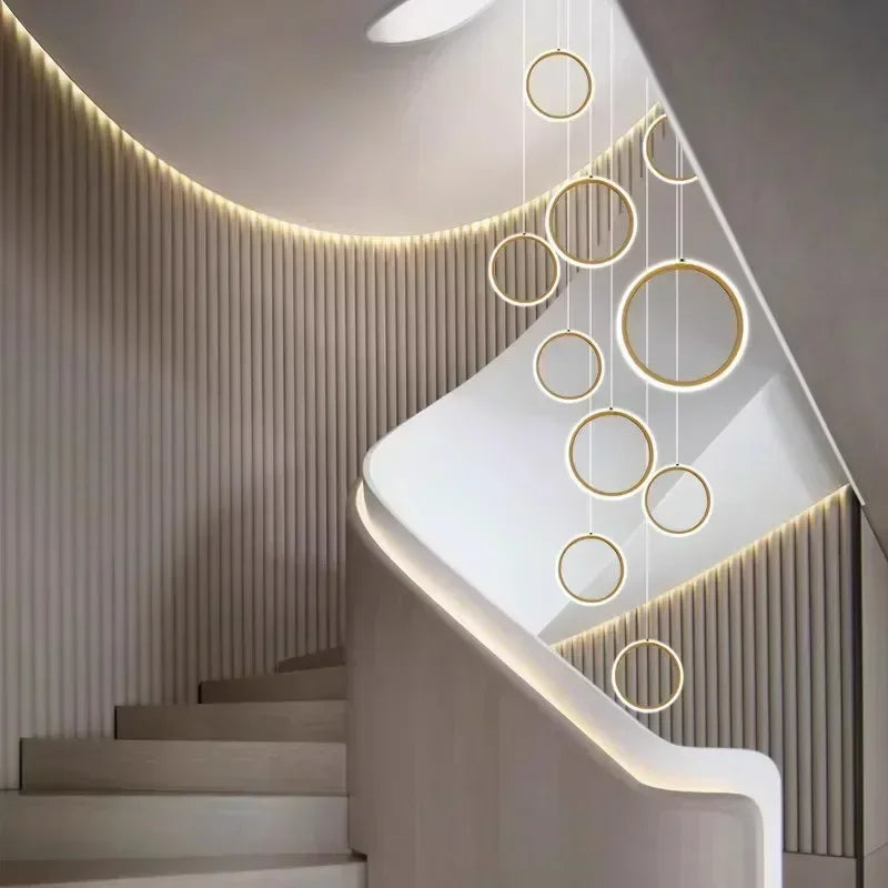 LED Pendant Lights: Modern Minimalist Hanging Chandelier for Living & Dining Room