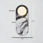White Glass LED Wall Sconce | Nordic Modern Stair Light Fixture