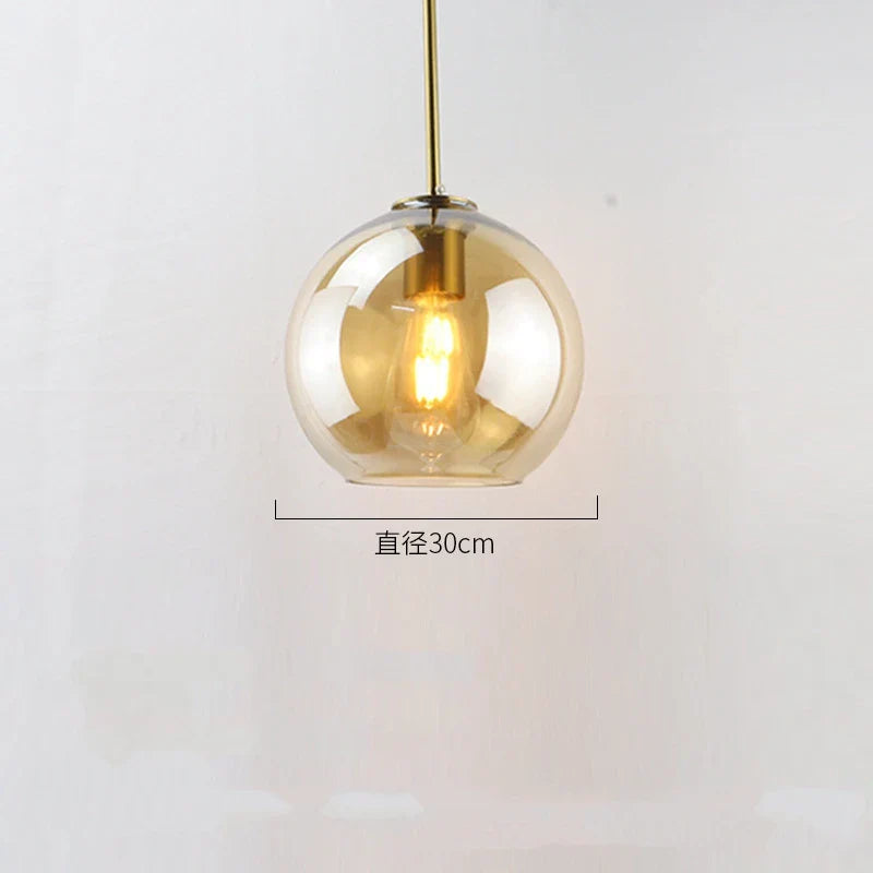 Glass Ball LED Pendant Lights for Chic Home Decor and Lighting