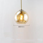 Glass Ball LED Pendant Lights for Chic Home Decor and Lighting