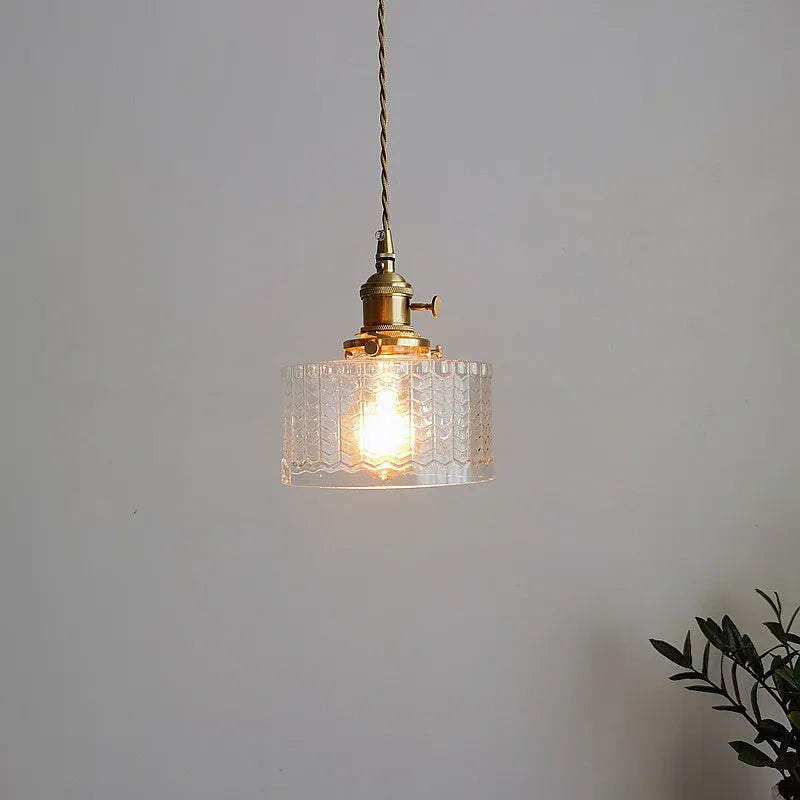 Green Glass LED Pendant Lamp for Modern Home Decor and Lighting Fixtures